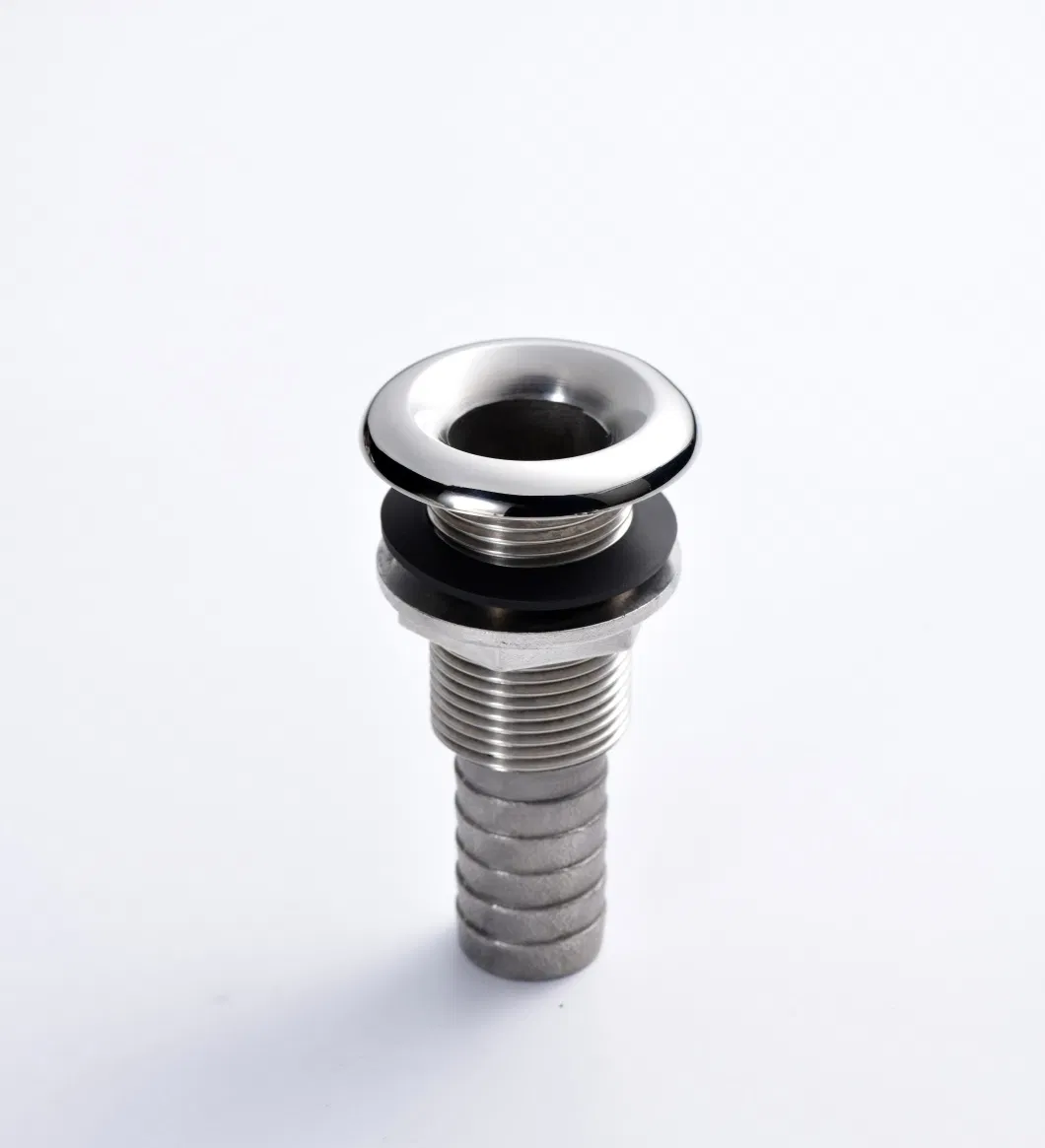 316L SS Fully Threaded Thru-Hull Fitting