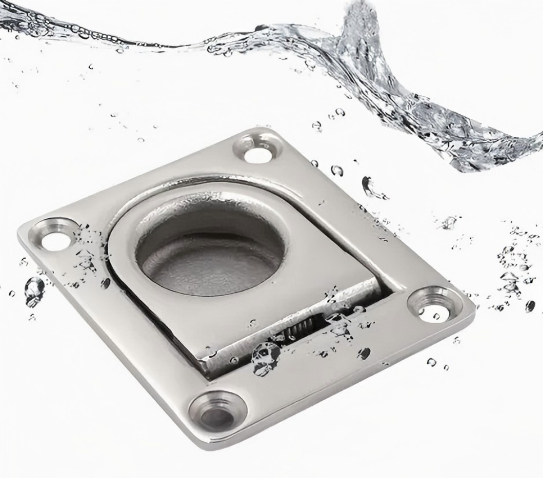 Spring-Loaded Square Flush Lift Ring detail 3