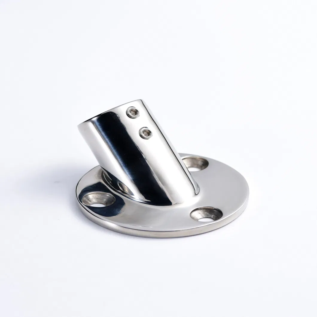 30° Round Handrail Base Fitting detail 4