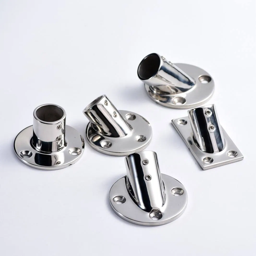 60° Round Handrail Base Fitting detail 2