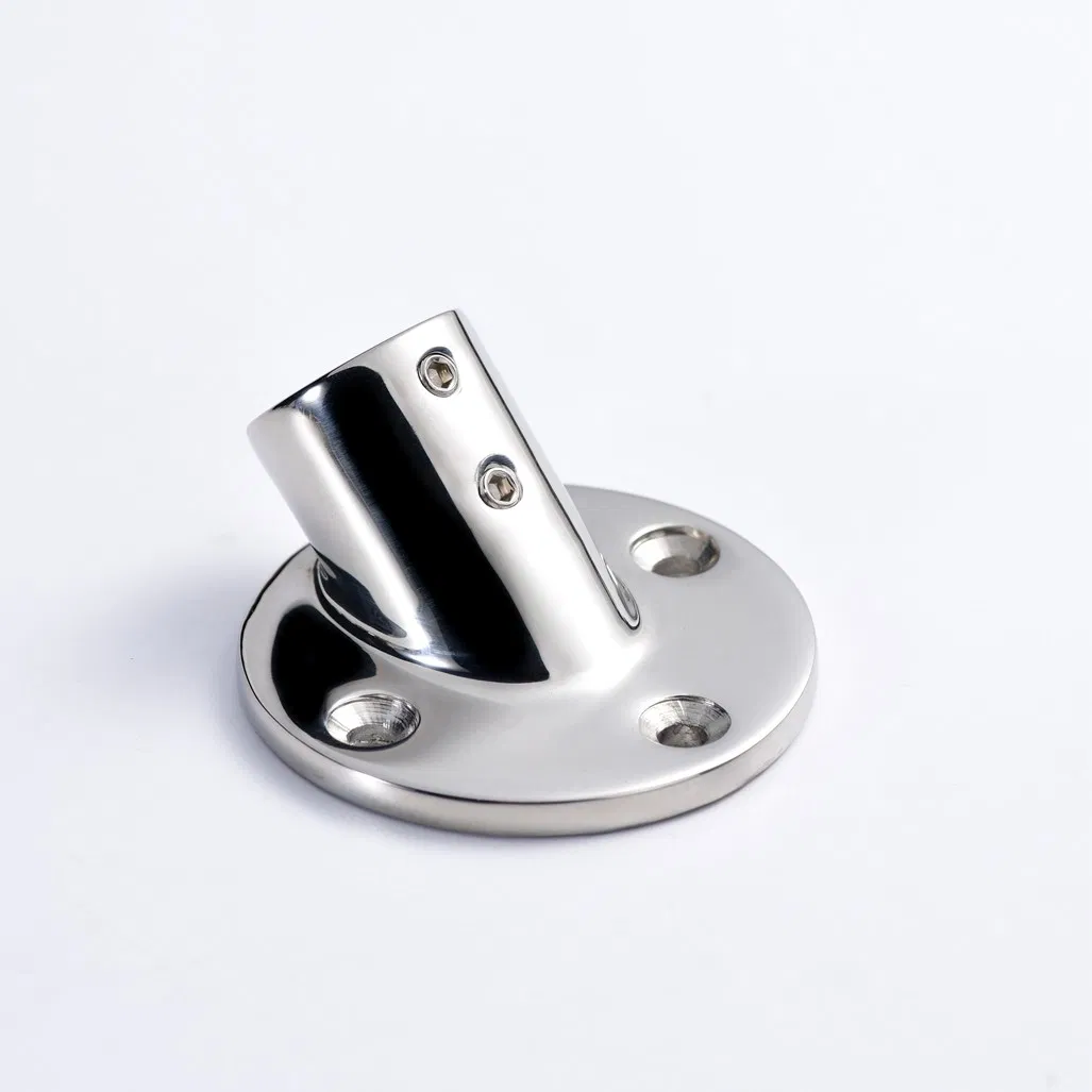 60° Round Handrail Base Fitting detail 4