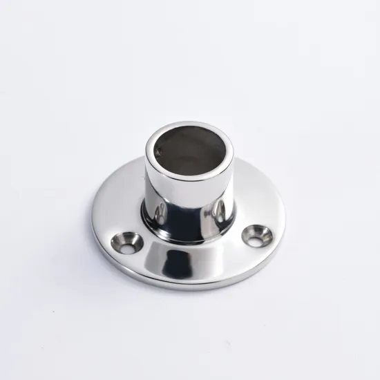 90° Round Handrail Base Fitting