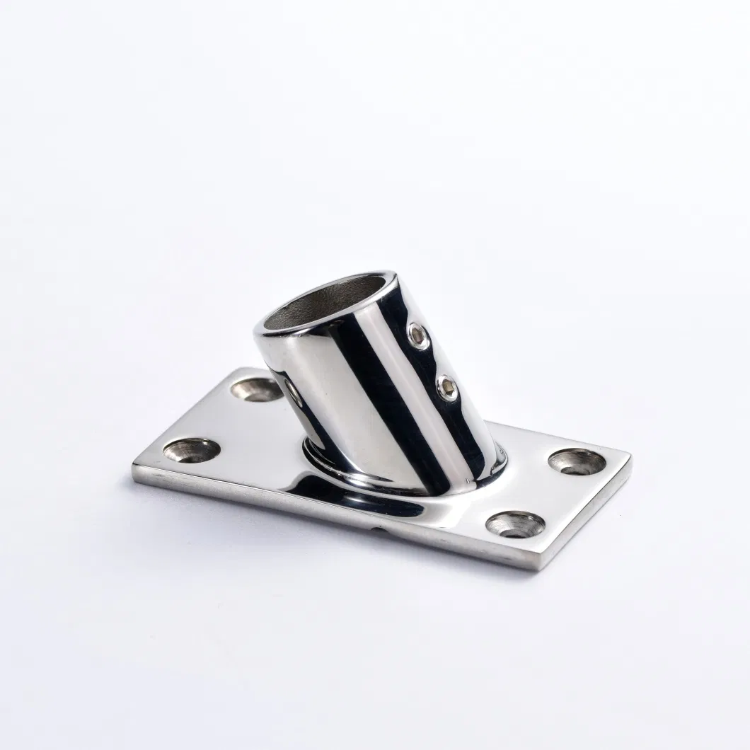 30° Rectangular Handrail Base Fitting detail 3