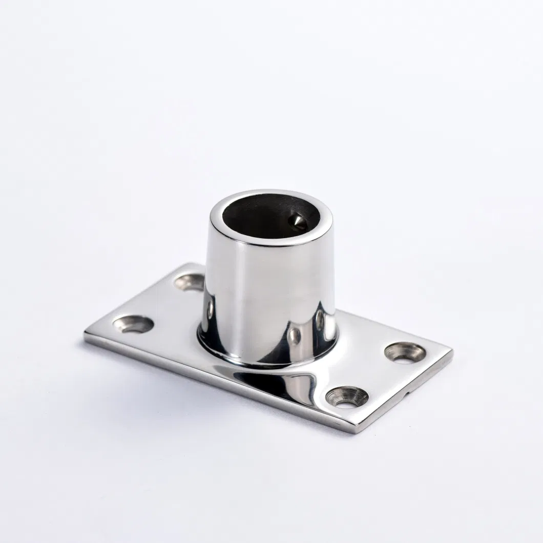90° Rectangular Handrail Base Fitting detail 2
