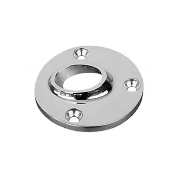 Weldable 316 SS Round Handrail Base