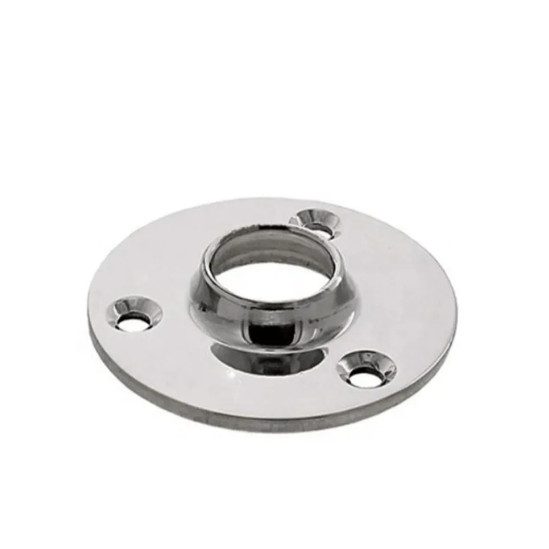 Weldable 316 SS Round Handrail Base detail 3