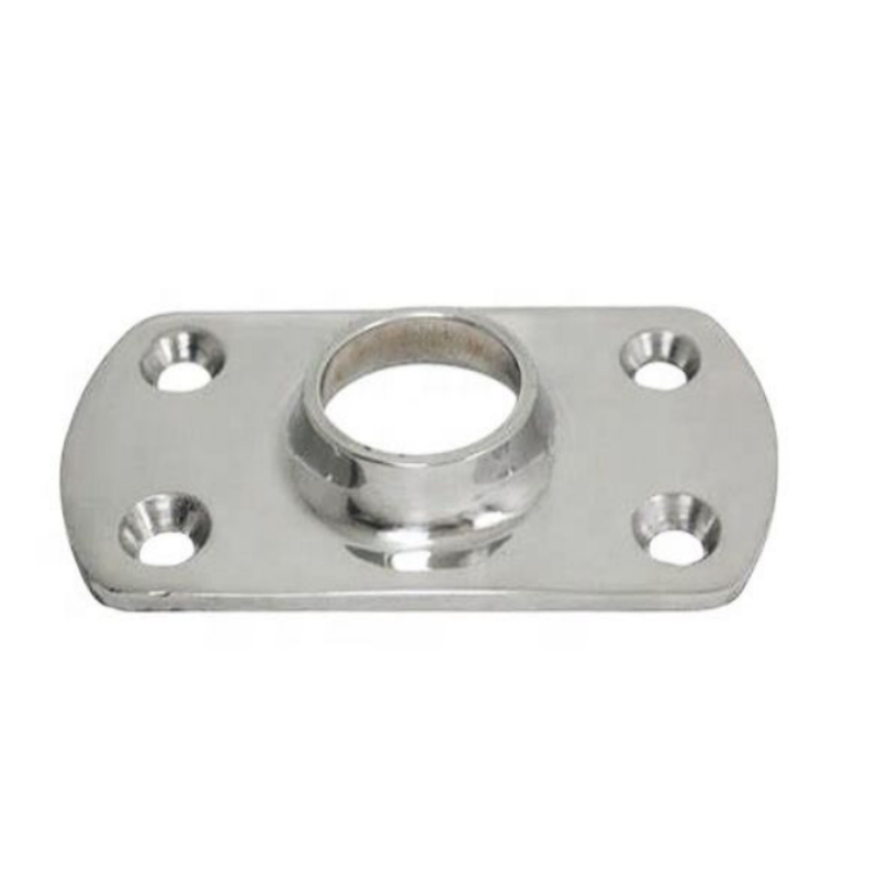 Weldable 316 SS Rectangular Handrail Base detail 3