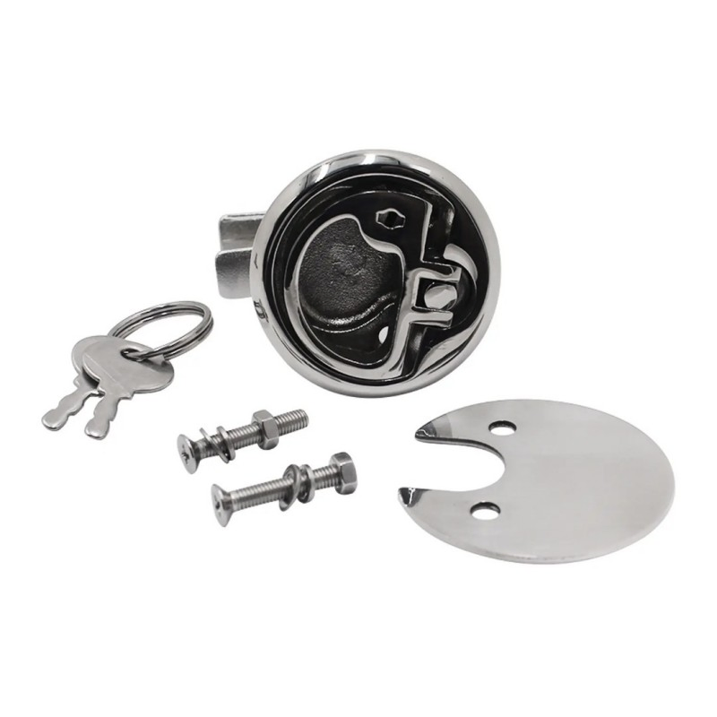 Red Dot Turning Lock Latch with Key detail 2