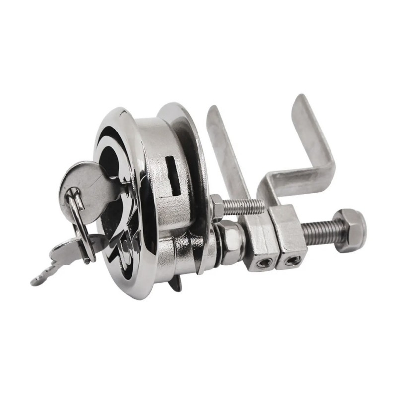 Red Dot Turning Lock Latch with Key detail 4