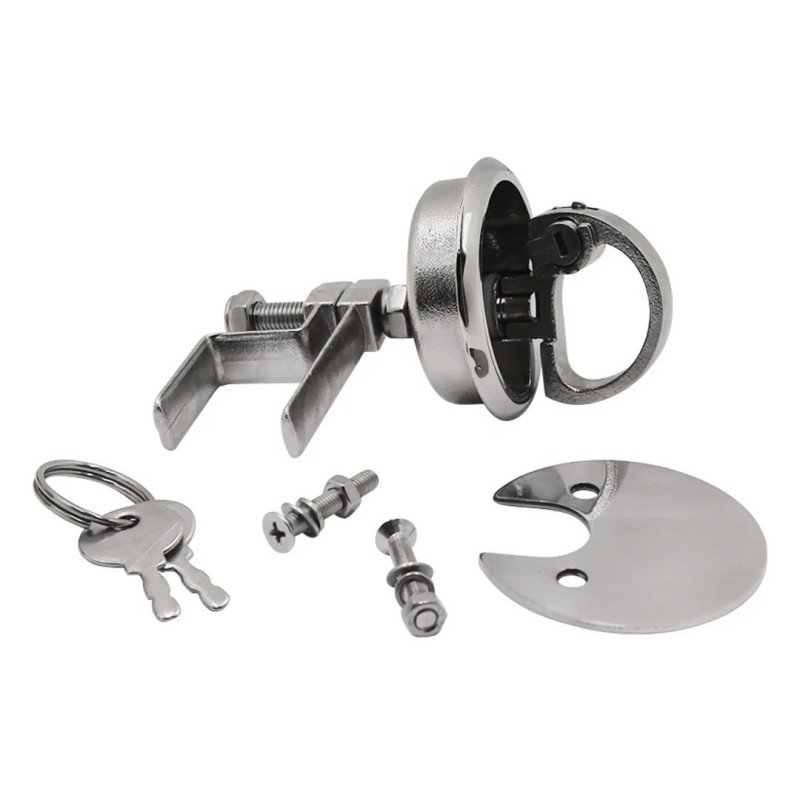 Red Dot Turning Lock Latch with Key detail 5