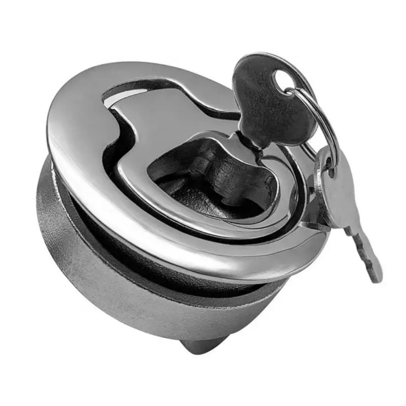 Corner Mounted Turning Lock with Key detail 2