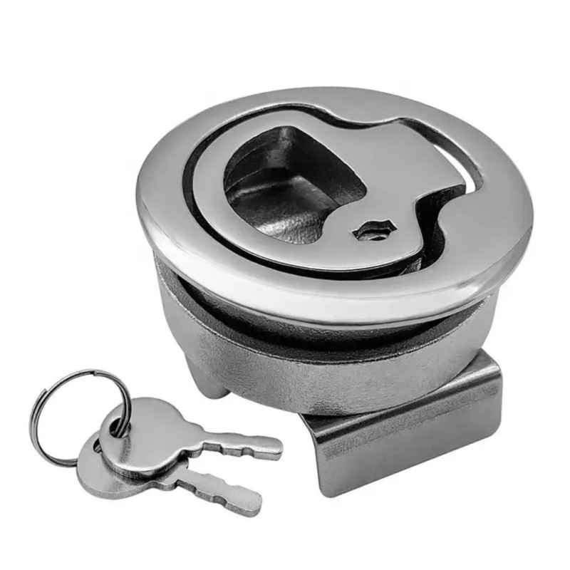 Corner Mounted Turning Lock with Key detail 3