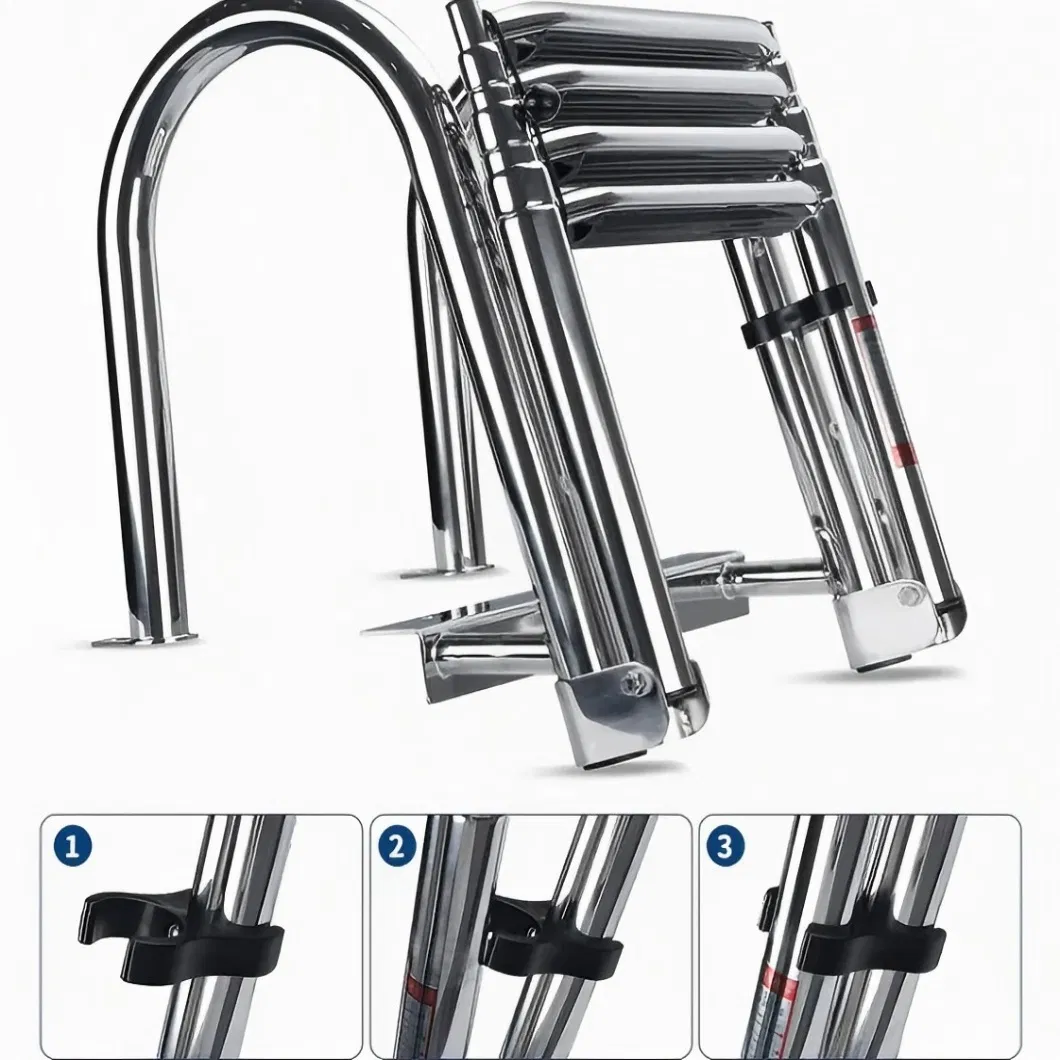 Folding Marine Boarding Ladder detail 2
