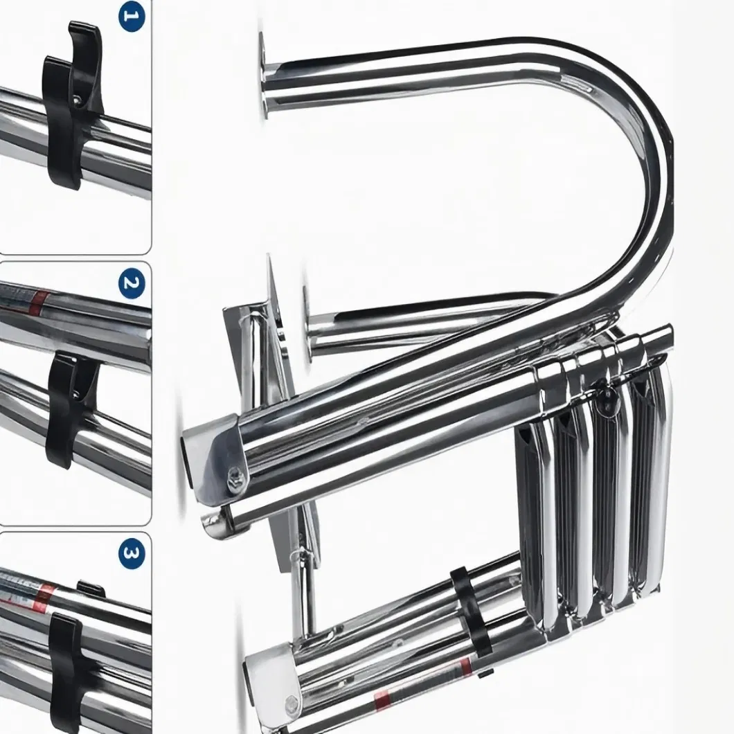 Folding Marine Boarding Ladder detail 3