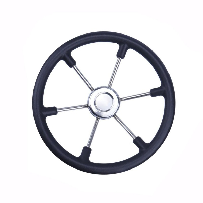 6-Spoke Steering Wheel with PU Grip